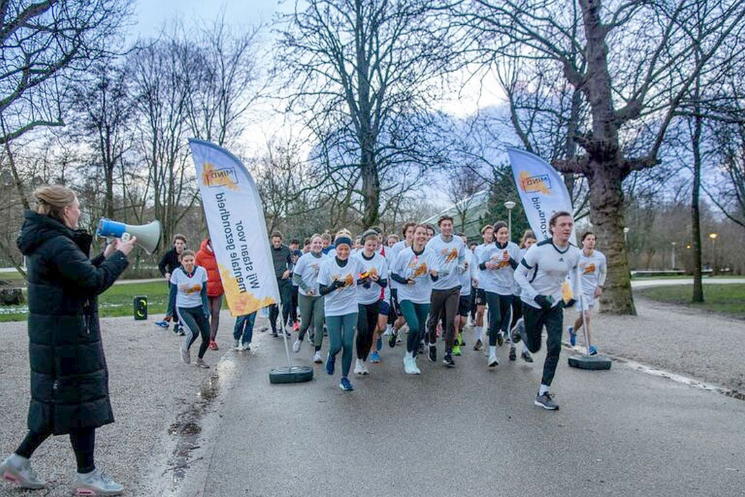 Hardlooptster op de finish